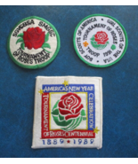 LOT OF 3 BOY SCOUTS TOURNAMENT OF ROSES TROOP PATCHES (1980&#39;s, 1989 &amp; 1991) - £6.28 GBP