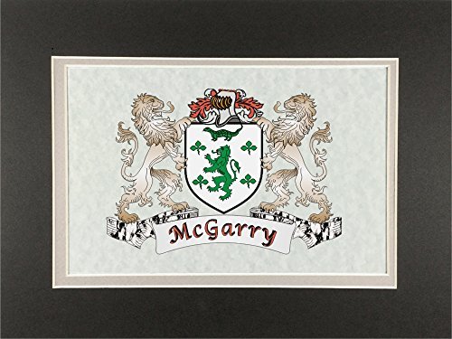 McGarry Irish Coat of Arms Print - Frameable 9&quot; x 12&quot; - $24.00