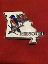 Vintage Magnet By MI Missouri State Bird Blue Bird Fridge Refrigerator M... - £7.58 GBP