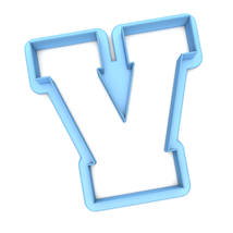 Sweet Prints Inc Varsity Letter V Cookie Cutter - Dishwasher Safe - $6.00+