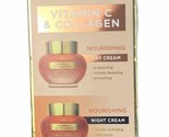 Skin Ceremony Vitamin C &amp; Collagen Nourishing Day&amp;Night Cream Set 2 x 1.... - £24.35 GBP