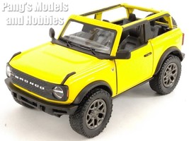 5 Inch 2022 Ford Bronco Open Top 1/36 Scale Diecast Model - YELLOW - £13.23 GBP