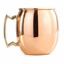100% Copper Drinking Glass Mug Cup With Brass Handle, Pack Of 1 x 480ml - £18.90 GBP
