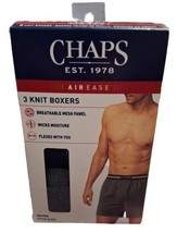 Men’s CHAPS AIREASE Assorted Color Boxer Briefs 3 Pack Box -Size Medium (32-34 ) - £20.49 GBP