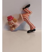 Vintage Plastic Clown Figurine Shelf Sitter 4 1/4”x 1 1/2” ENESCO Hong Kong - $217.32 MXN
