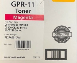 Genuine Canon Color Image Runner C3200/C3220 GPR-11 Magenta Drum Toner 7627A001AA - $54.44