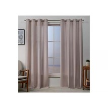 Grommet Top Curtain Panels 1 Pair Blush Pink 84&quot;L x 108&quot;W (54&quot; each Filter Light - £21.57 GBP
