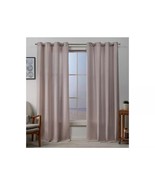 Grommet Top Curtain Panels 1 Pair Blush Pink 84&quot;L x 108&quot;W (54&quot; each Filt... - £23.37 GBP