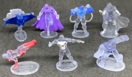 CLEAR Lot of 7 Superhero Villain Marvel Tree House Zerboz Heroics Micro Figure - £17.90 GBP