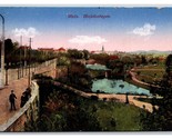 Panorama Vista Giardino Città Metz Francia Unp DB Cartolina V22 - $4.04