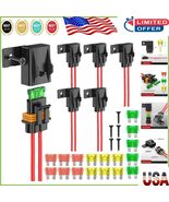 6pcs Waterproof Inline Fuse Holders with 18 ATC Blade Fuses - 12AWG Heav... - $507.61 MXN