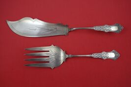 Alhambra by Whiting Sterling Silver 2pc Fish Serving Set Bright Cut w/ C... - $1,411.44 CAD
