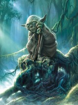 Star Wars Fine Art Collection Yoda 1000 Piece Jigsaw Puzzle Buffalo Game... - £12.71 GBP