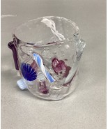 Tandem Works Vino Mosaic Hand Blown Glass Cup Or Vase - Sea Shell Beach ... - €17,10 EUR