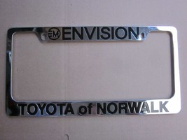 Envison Toyota Of Norwalk Metal License Plate Frame Dealership - £14.95 GBP