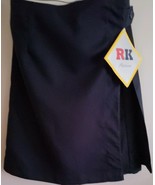 R K Platinum ~ Navy Blue ~ Girl&#39;s Size 6-1/2 ~ Wrap ~ Uniform Skort ~ FS... - $427.24 MXN