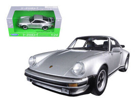 1974 Porsche 911 Turbo 3.0 Silver 1/24 Diecast Car Welly - £28.70 GBP