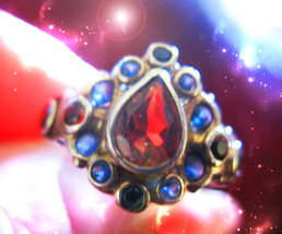HAUNTED ANTIQUE RING CIRCLE OF WITCHES WALK WITH MASTERS HIGHEST LIGHT M... - $404.77