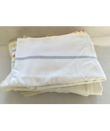 vintage six piece mixed  tablecloth lot dinning room table fabric table ... - $29.65