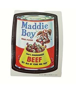 Vintage 1967 Topps Wacky Packs Card Maddie Boy Dog Food Die-Cut # 36 of 44 - $22.17