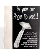 Gem Shaving Razor Blades Featherweight 1952 Advertisement Facial Hair Ca... - $372.00 MXN