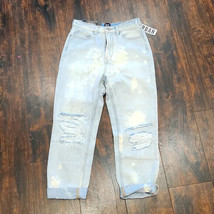 $80 nwd BDG slim straight jeans 27 urban outfitters bleached + distressed denim - £10.22 GBP