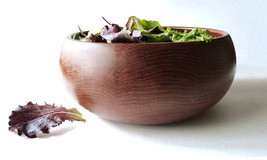 Vintage GOODWOOD Genuine Teak Thailand Wood Serving Bowl Hand Carved MOD Mid Cen - £23.10 GBP