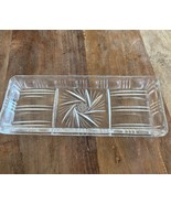 Vintage Crystal Tray with Pinwheel Center &amp; Cut Bursts, Made in Germany,... - €19,78 EUR