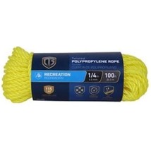 MIBRO Group (The) 643681 Twisted Braided TG 1/4x100YEL Poly Rope - £17.02 GBP