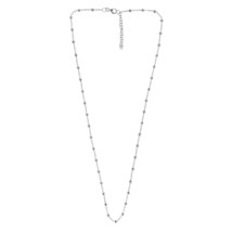 Classic Satellite Bead Chain 2mm Cable Sterling Silver Necklace - £14.99 GBP