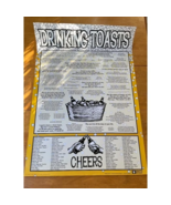 Drinking Toasts Large Poster College Collection Wall Room Decor, Size 24x36 - €16,36 EUR