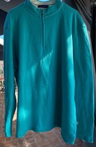 Alan Flusser Shirt Men XL Cotton 1/4 Zip Mock Sweater NWT - $29.99