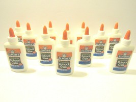 Elmers Washable 4 Oz Glue Non Toxic Dries Clear School Home Project Slime LOT 12 - £17.02 GBP