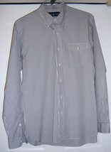 RALPH LAUREN Bleeker Street Shirt L/S Cotton Black White Striped Button Down M - £30.89 GBP