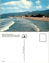 California Carpenteria Beach State Park Mountains Pacific Ocean Vintage Postcard - £7.36 GBP