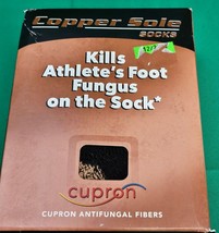 Cupron Copper Sole Antifungal Ankle Socks Size XL 13-15 Athletes Foot Lot Of 2 - £11.21 GBP