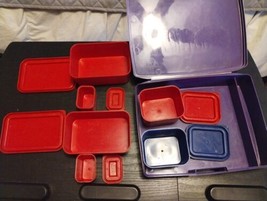 Obentec Laptop Lunches Divided Lunch Box Set USA Great Condition 7 Compartments  - £14.43 GBP