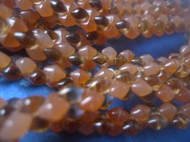 z14. Vintage USSR Soviet Jewelry Fashion BEADS Necklace Gems Glass crystal - £26.63 GBP
