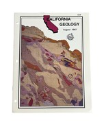 California Geology Magazine Conservation Mines August 1987 Marine Geology - $262.05 MXN