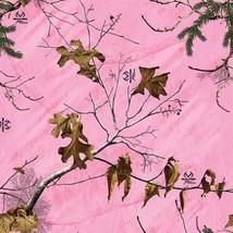 Realtree Xtra Pink vinyl Wrap air release MATTE Finish 12&quot;x12&quot; - £6.29 GBP