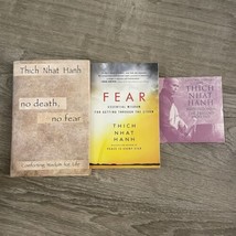 Buddhism 3 Book &amp; CD Lot Thich Nhat Hanh Fear &amp; Meditations For Present Moment - £18.02 GBP