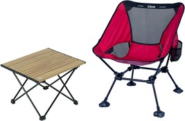 Iclimb 1 Folding Table And 1 Anti-Sinking Large Feet Chair Bundle, Ultralight - £65.13 GBP