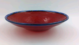 Peter Secrest Studio Art Glass Bowl Signed and Dated 2005 9 in - $149.00