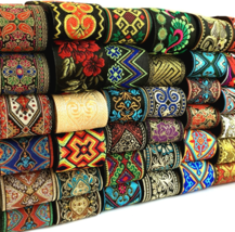 Vintage Style Ethnic Embroidery Lace Ribbon Boho Trim DIY Clothes Embroidered - £9.58 GBP