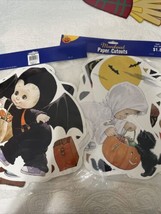 Vtg Halloween Paper Die Cut Out Two sided Trick Or Treaters New USA 12 T... - $42.08