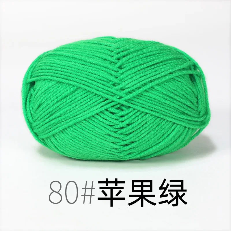 4ply Milk Cotton Yarn For Crochet Needlework Dyed Lanae Craft -RYMX80-1p... - €2,20 EUR