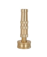 Heavy-Duty Brass Adjustable Twist Hose Nozzle with O-ring Washer - $8.58