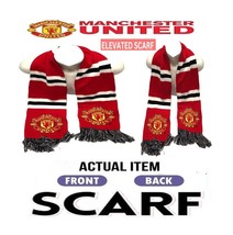 ? MANCHESTER UNITED FC Authentic ➕? SCARF Stripe Soccer Fan Team ?BUY NO... - $913.36 MXN