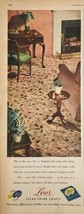 1947 Print Ad Lees Clear Color Carpets Living Room Rug &quot;The Virginian&quot; - £12.82 GBP