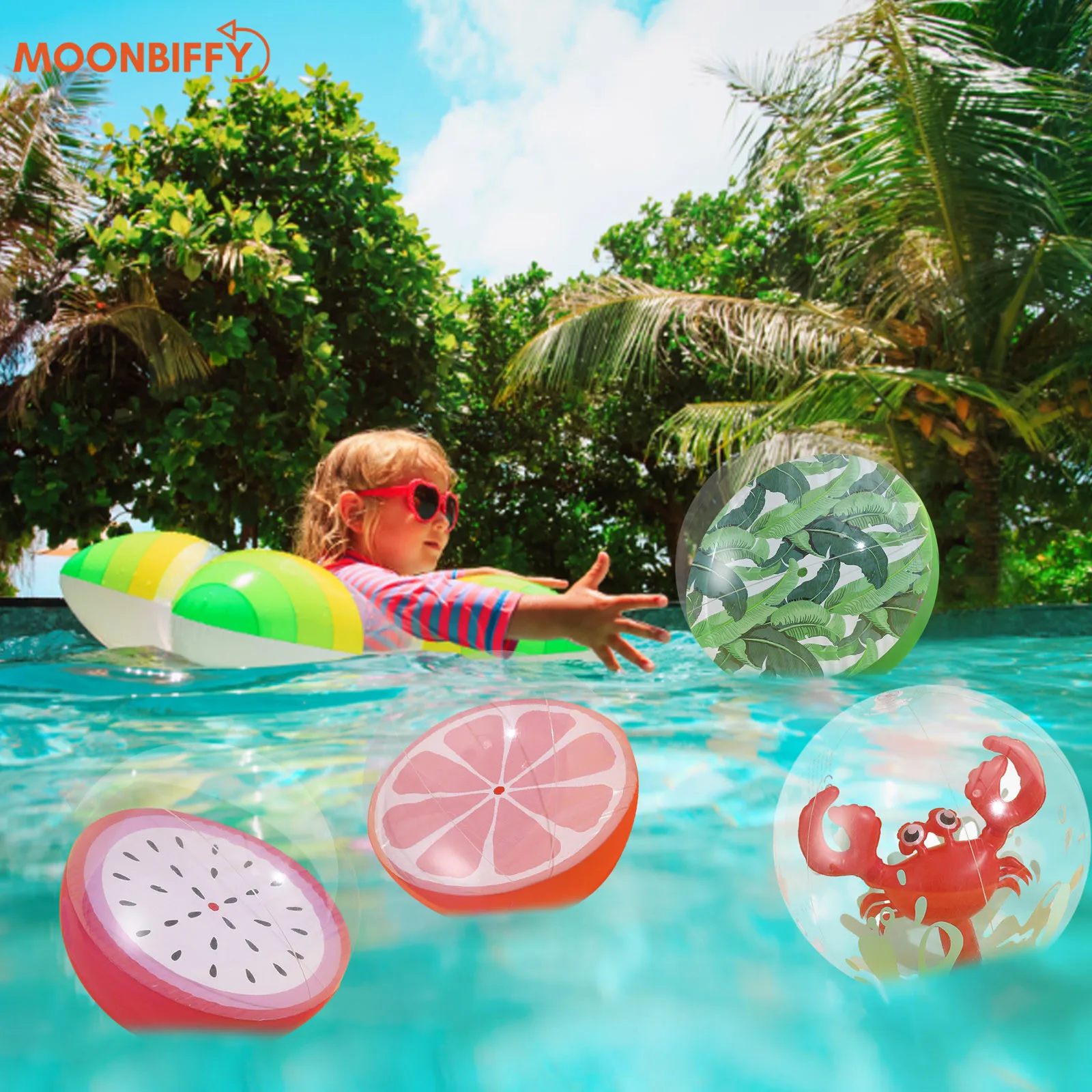 Inflatable Large Outdoor toy Pool Accessory Beach Theme Water Sand Toy F... - $10.21